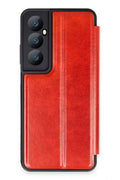 Mey İthalat® Realme C65 Kılıf Flip Cover - Kırmızı