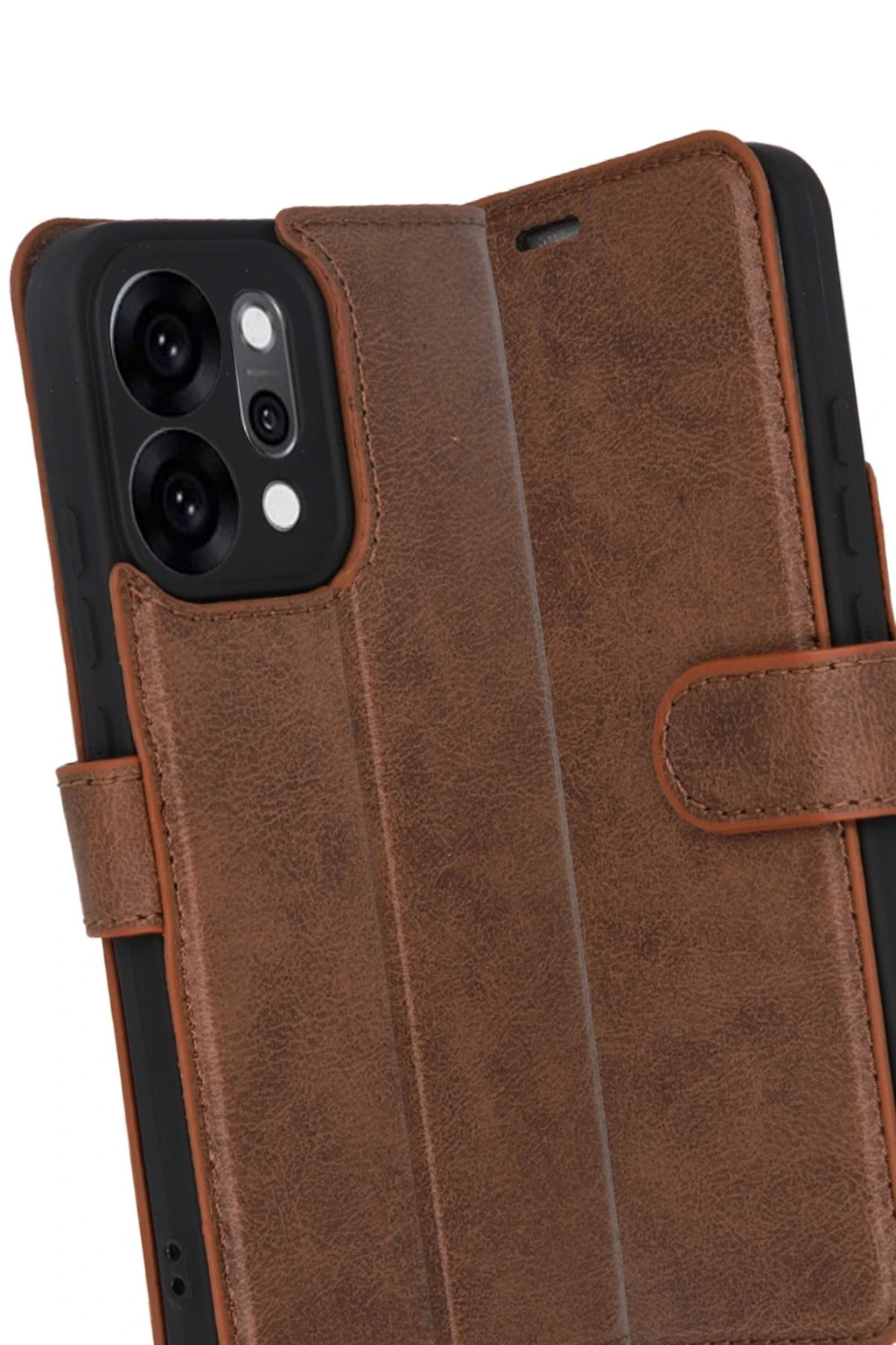 Mey İthalat® Reno 14 Trend S Plus Kapaklı Kılıf - Taba