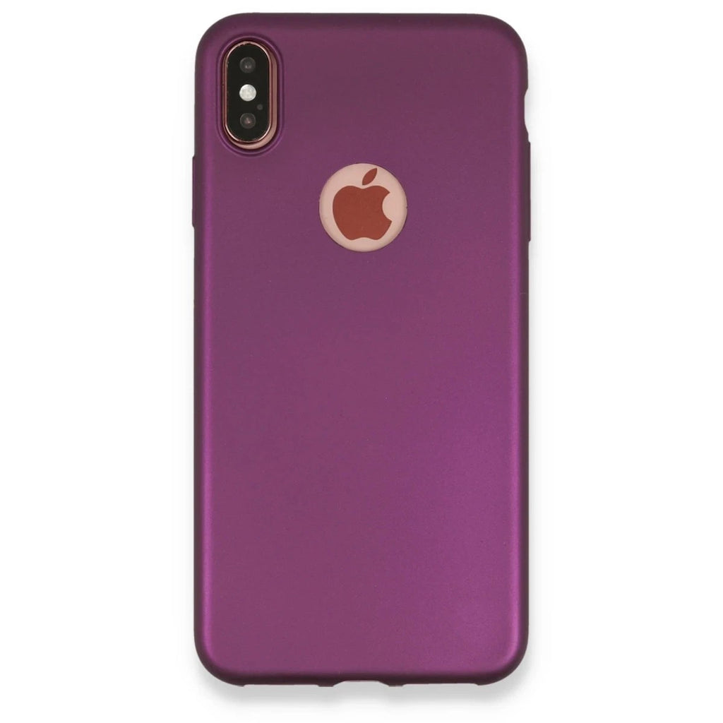 Mey İthalat® iPhone XS Max Kılıf First Silikon - Mürdüm