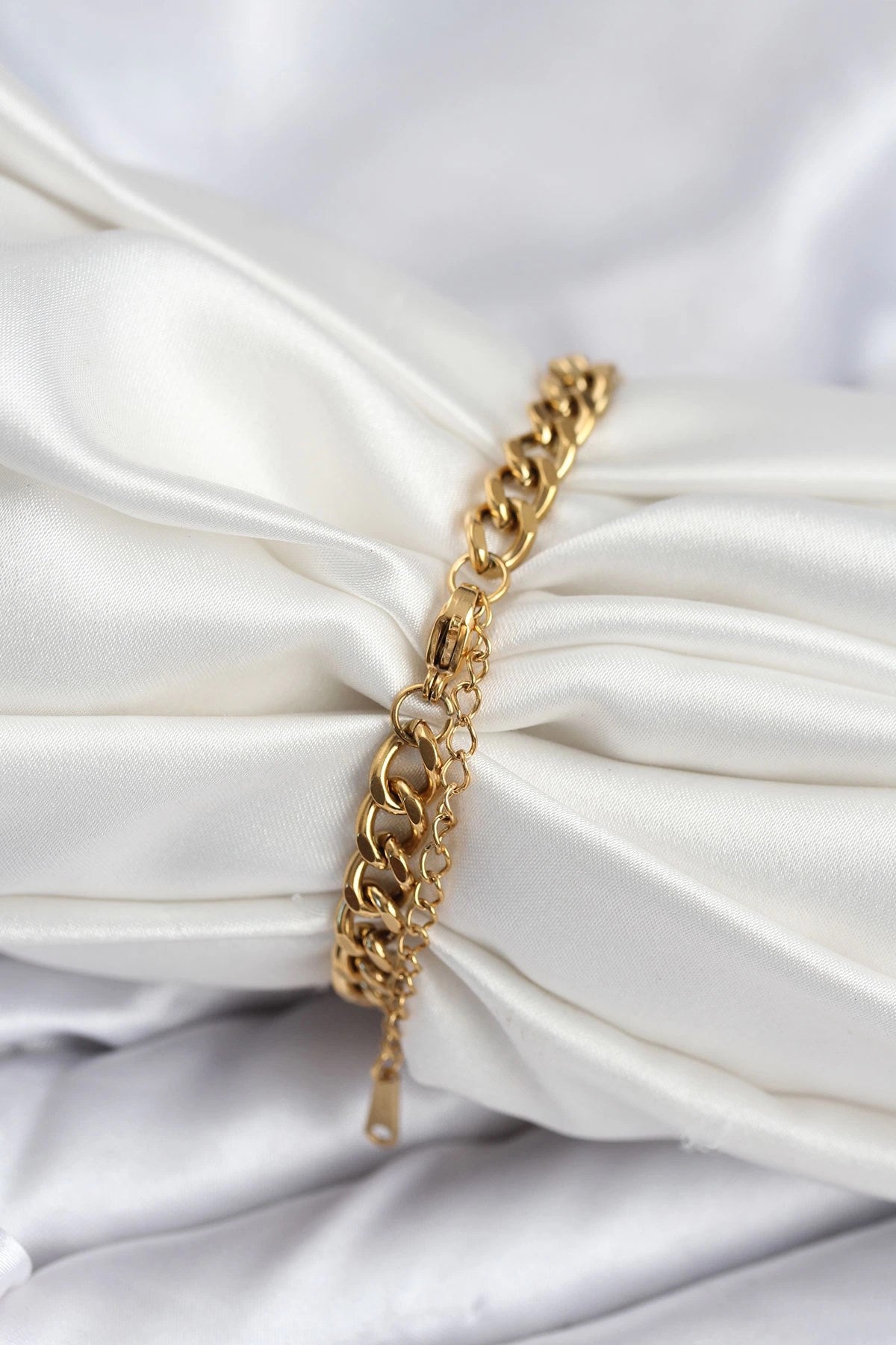 Mey İthalat® 316L Çelik Gold Renk Yazı Yazmaya Uygun Kadın Bileklik