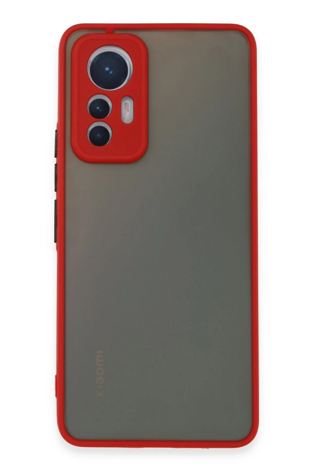 Mey İthalat® Mi 12 Lite Kılıf Montreal Silikon Kapak - Kırmızı