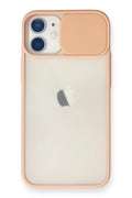 Mey İthalat® iPhone 11 Kılıf Palm Buzlu Kamera Sürgülü Silikon - Pembe