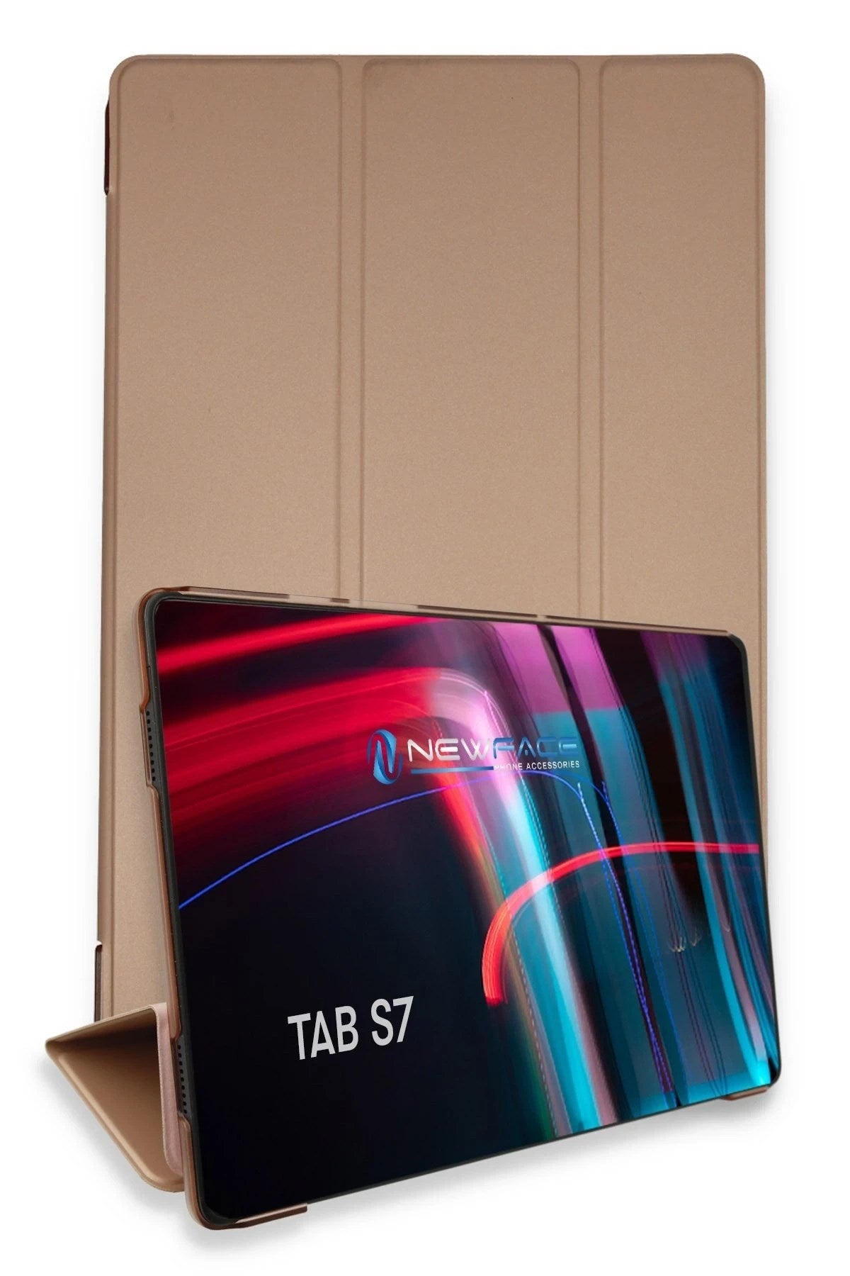 Mey İthalat® Samsung Galaxy T870 Tab S7 11 Kılıf Tablet Smart Kılıf - Rose Gold