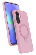 Mey İthalat® Samsung Galaxy A37 5G Regal Magsafe Standlı Kapak - Açık Pembe