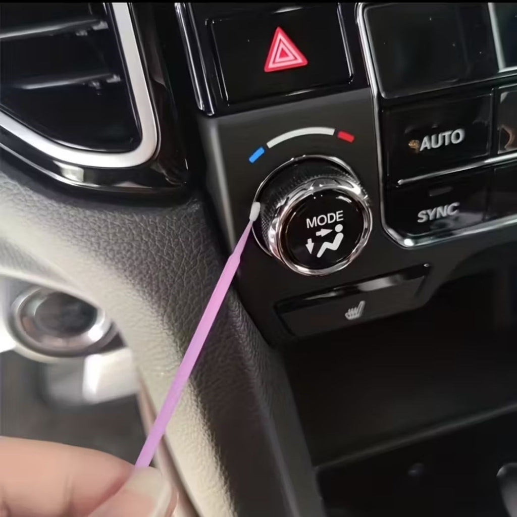 100’lü Mini Tek Kullanımlık Araba Rötüş Fırçası –İnce Uçlu Yumuşak Kıllı Boya Uygulayıcı, Otomotiv Detaylandırma