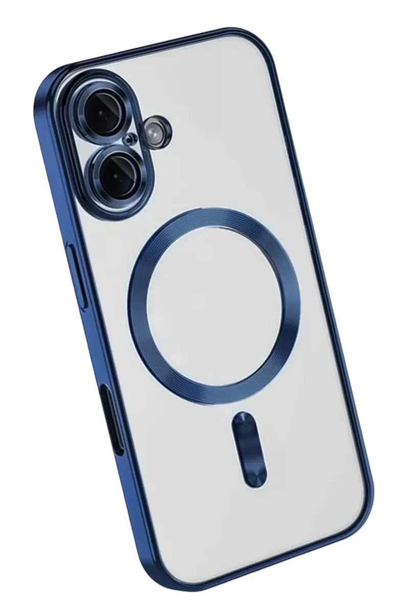 Mey İthalat® iPhone 16 Kılıf Kross Magneticsafe Kapak - Lacivert