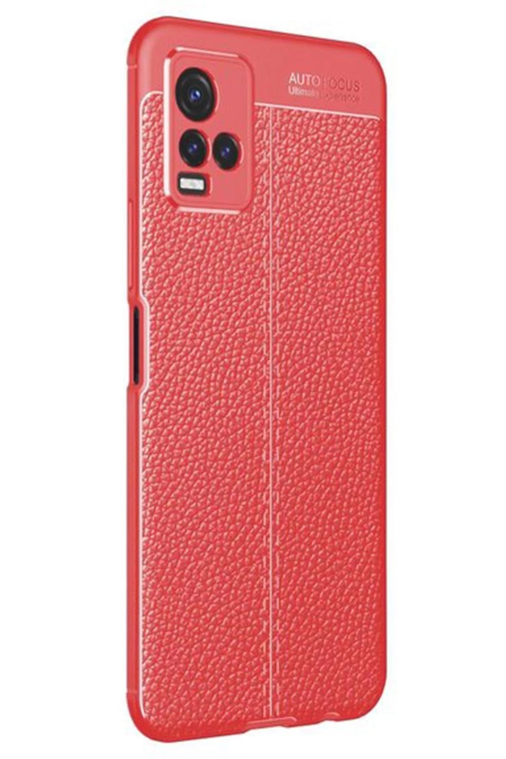 Mey İthalat® Vivo Y21S Kılıf Auto Focus Kapak - Kırmızı