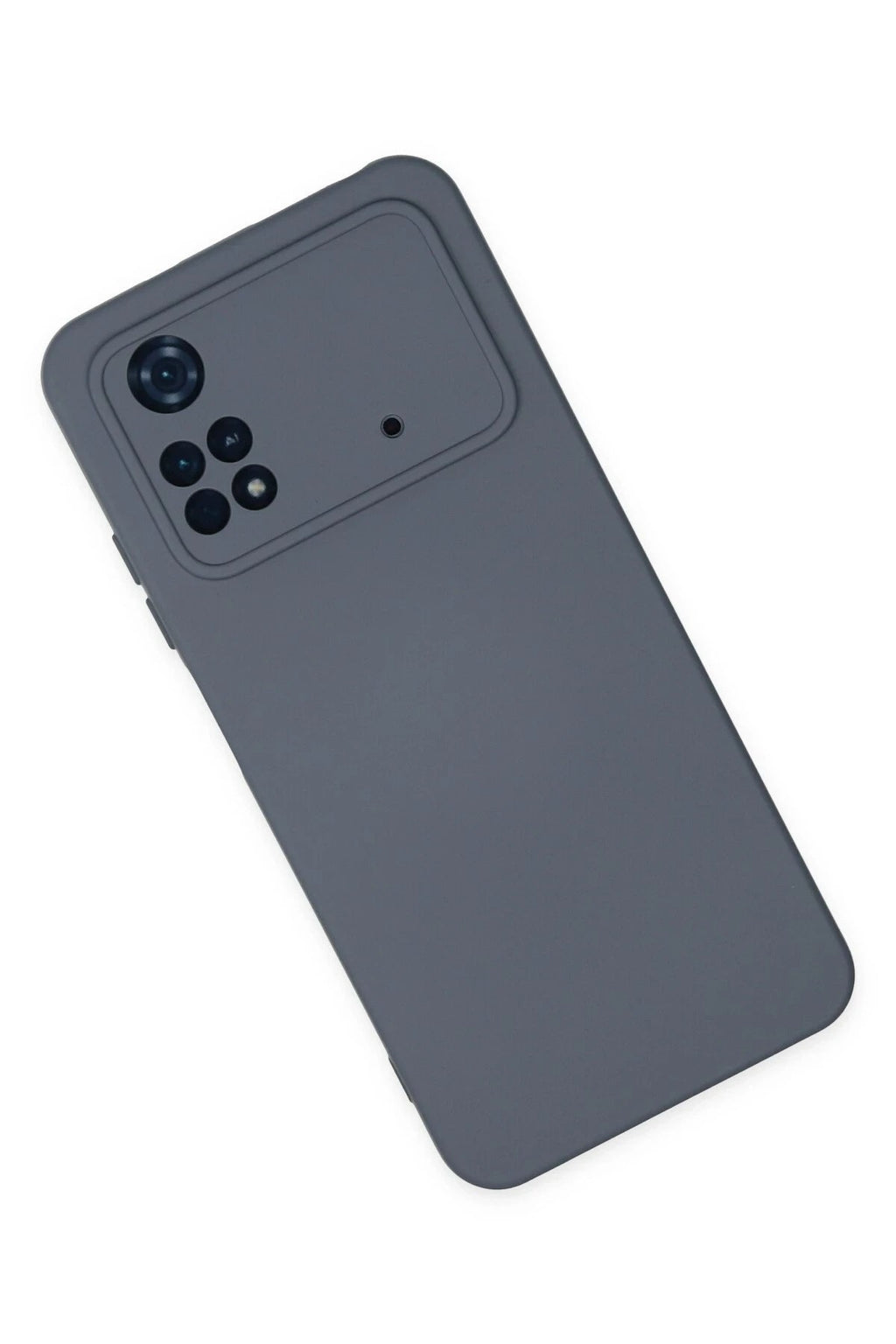 Mey İthalat® Poco M4 Pro 4G Kılıf Nano içi Kadife Silikon - Gri