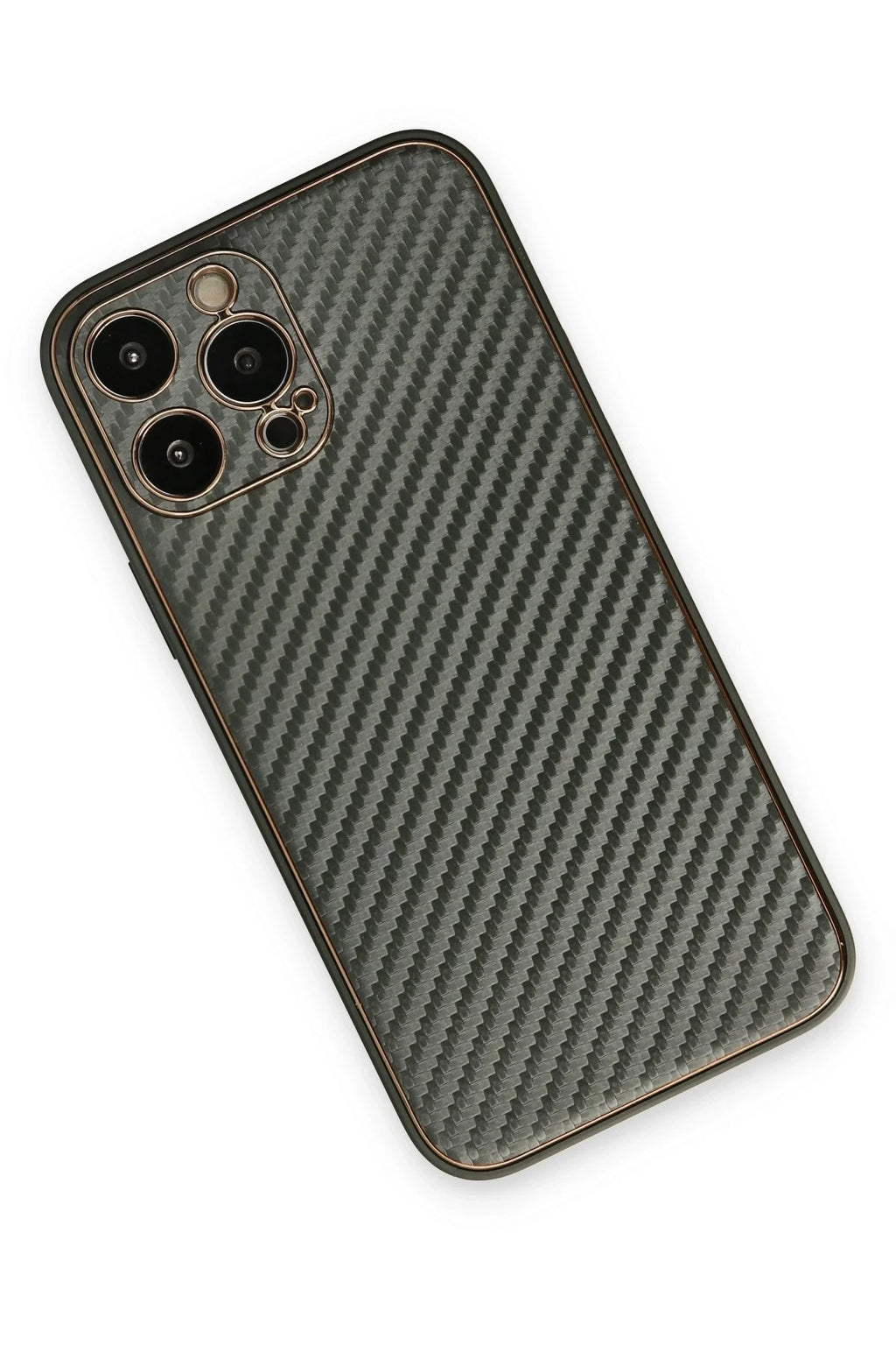Mey İthalat® iPhone 13 Pro Max Kılıf Coco Karbon Silikon - Füme