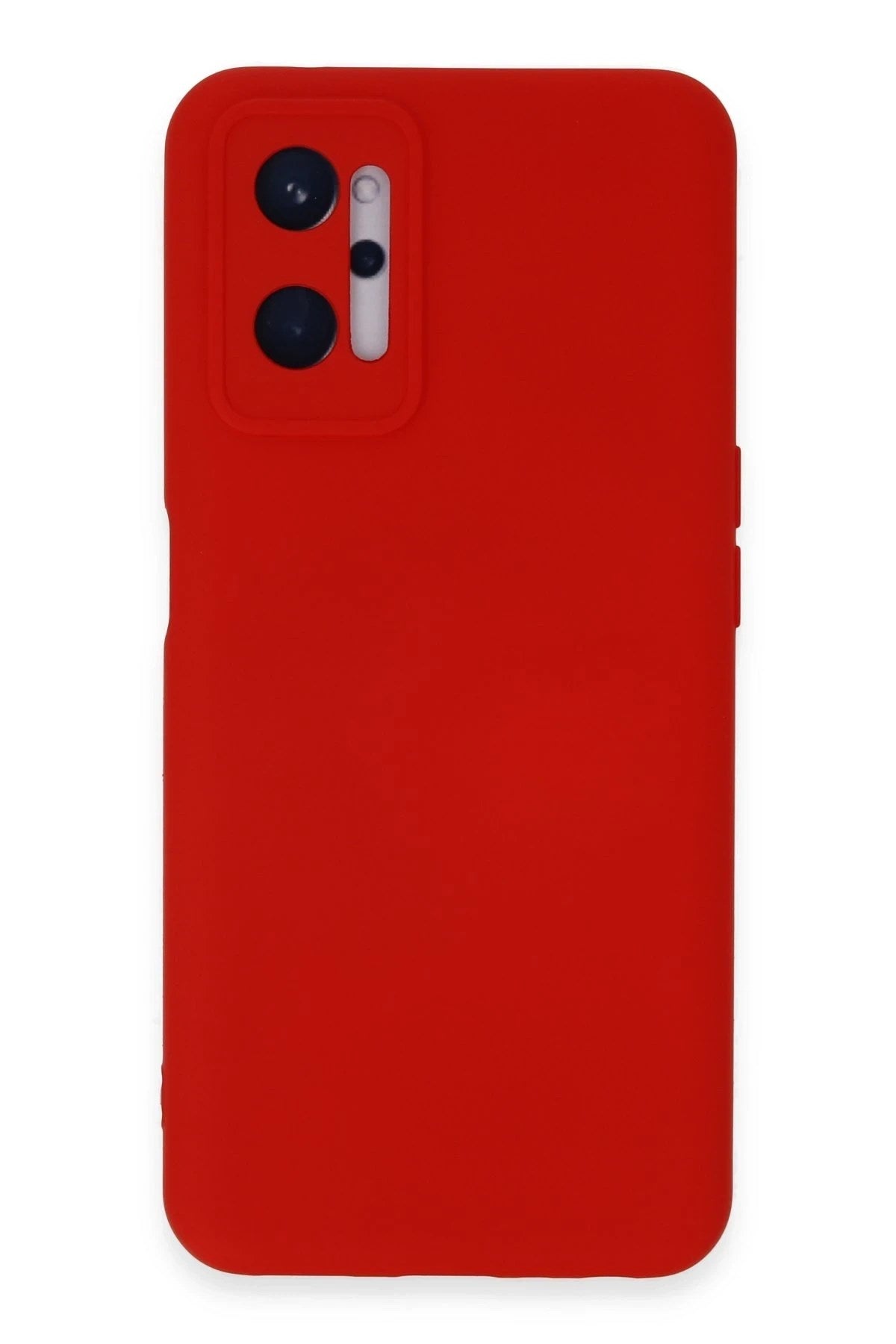 Mey İthalat® Realme 9i 4G Kılıf Nano içi Kadife Silikon - Kırmızı