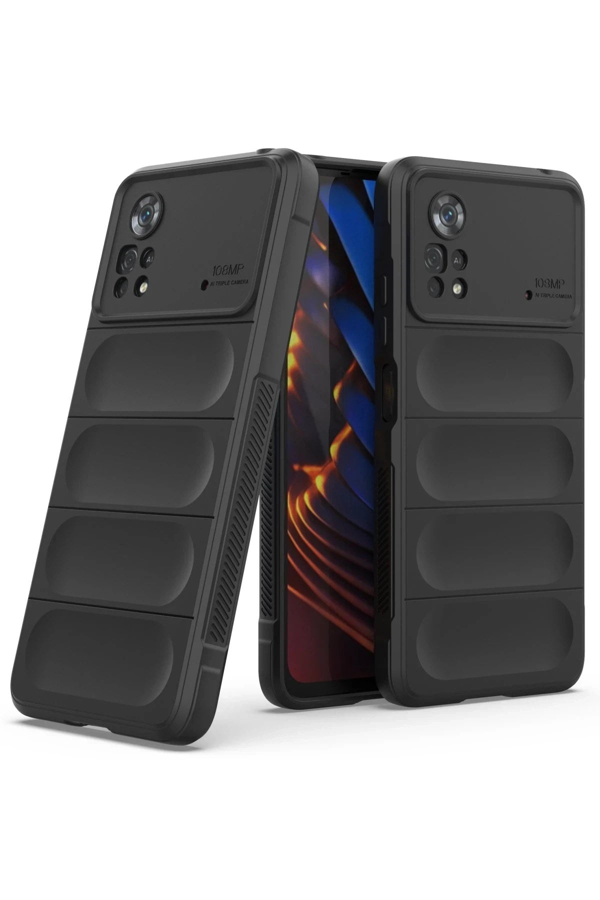 Mey İthalat® Poco X4 Pro 5G Kılıf Optimum Silikon - Siyah