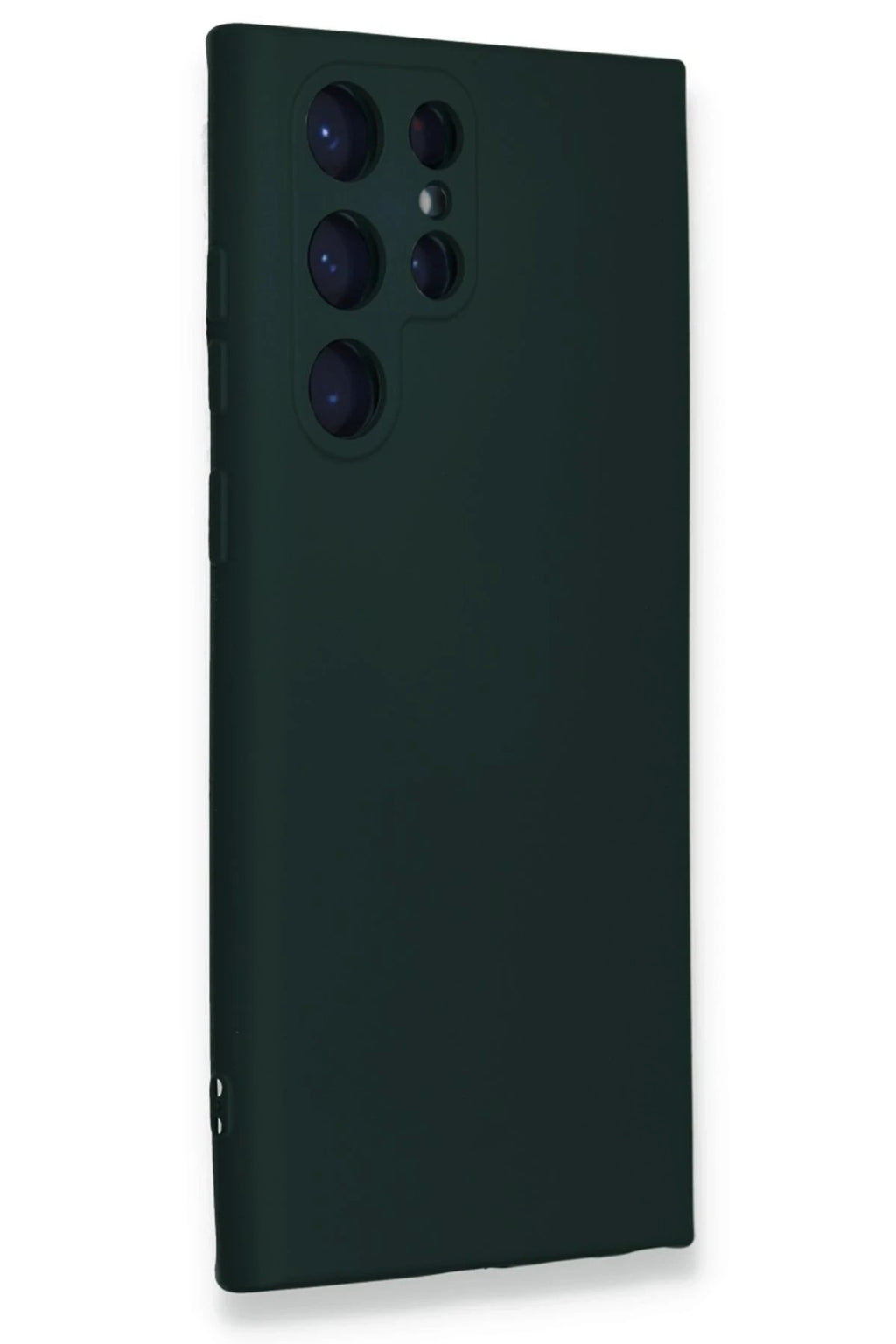 Mey İthalat® Samsung Galaxy S23 Ultra Kılıf Nano içi Kadife Silikon - Koyu Yeşil