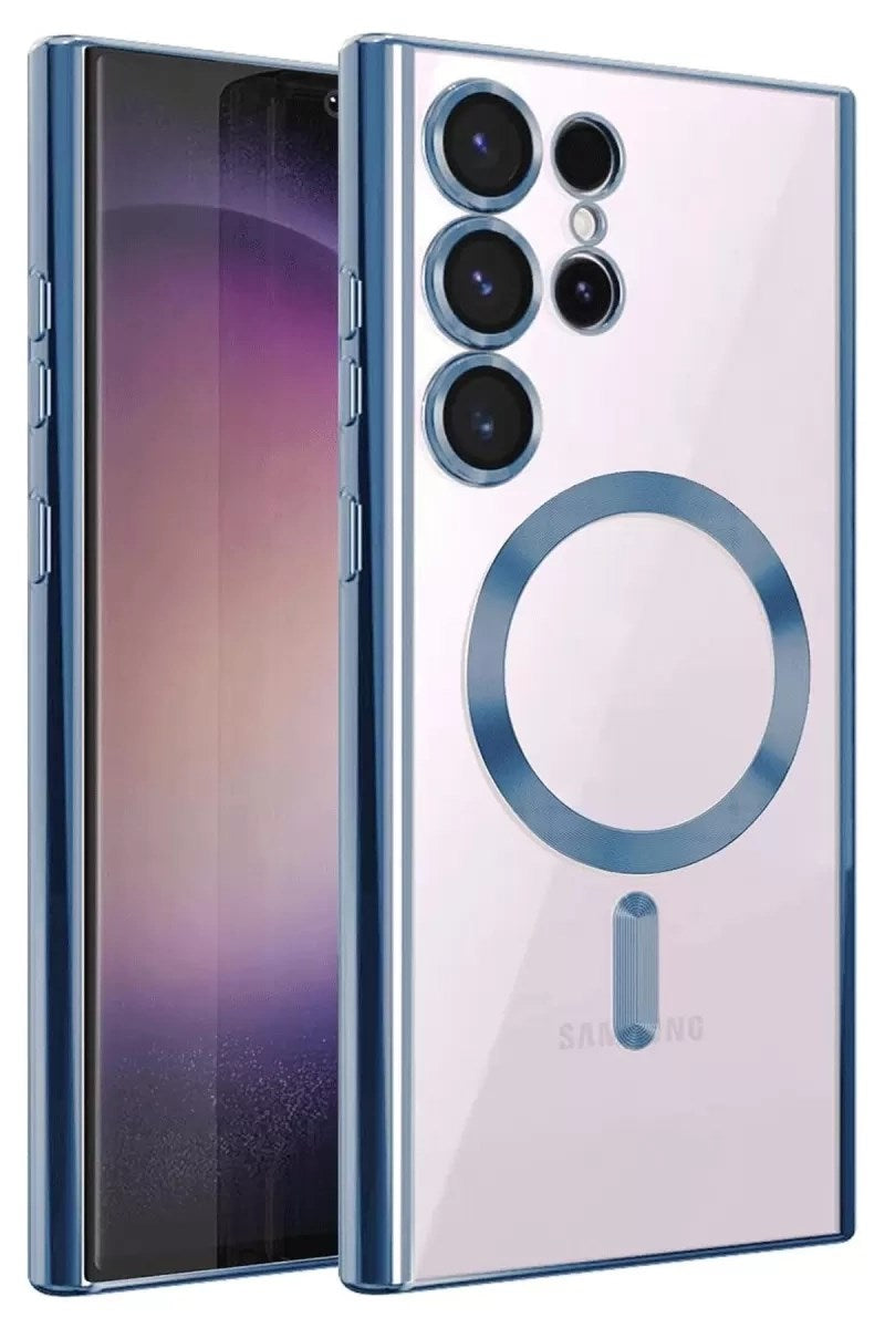 Mey İthalat® Samsung Galaxy S25 Ultra Kılıf Kross Magneticsafe Kapak - Sierra Blue