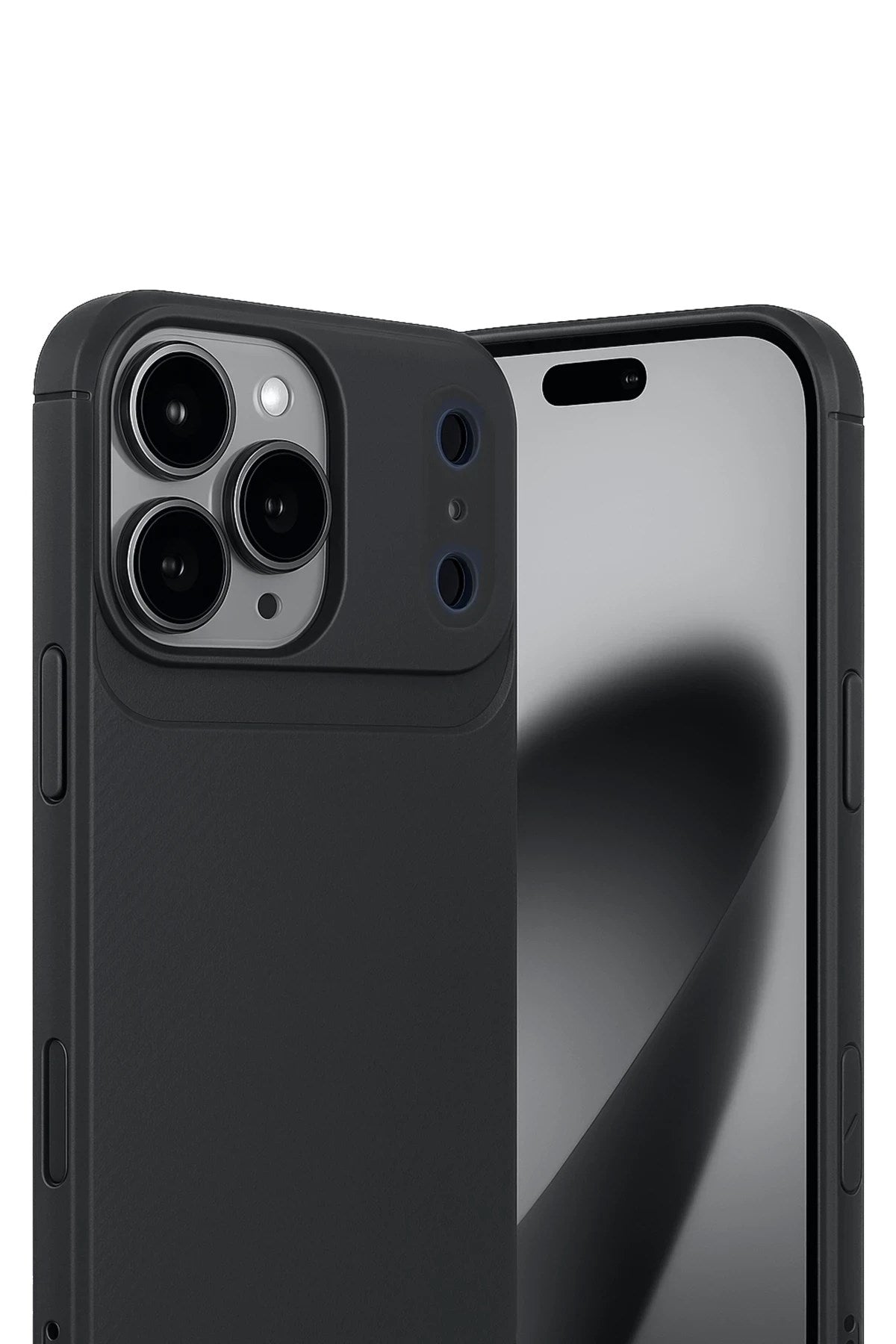 Mey İthalat® iPhone 17 Pro Max Auto Focus Karbon Kapak - Siyah