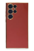 Mey İthalat® Samsung Galaxy S23 Ultra Kılıf Volet Silikon - Kırmızı