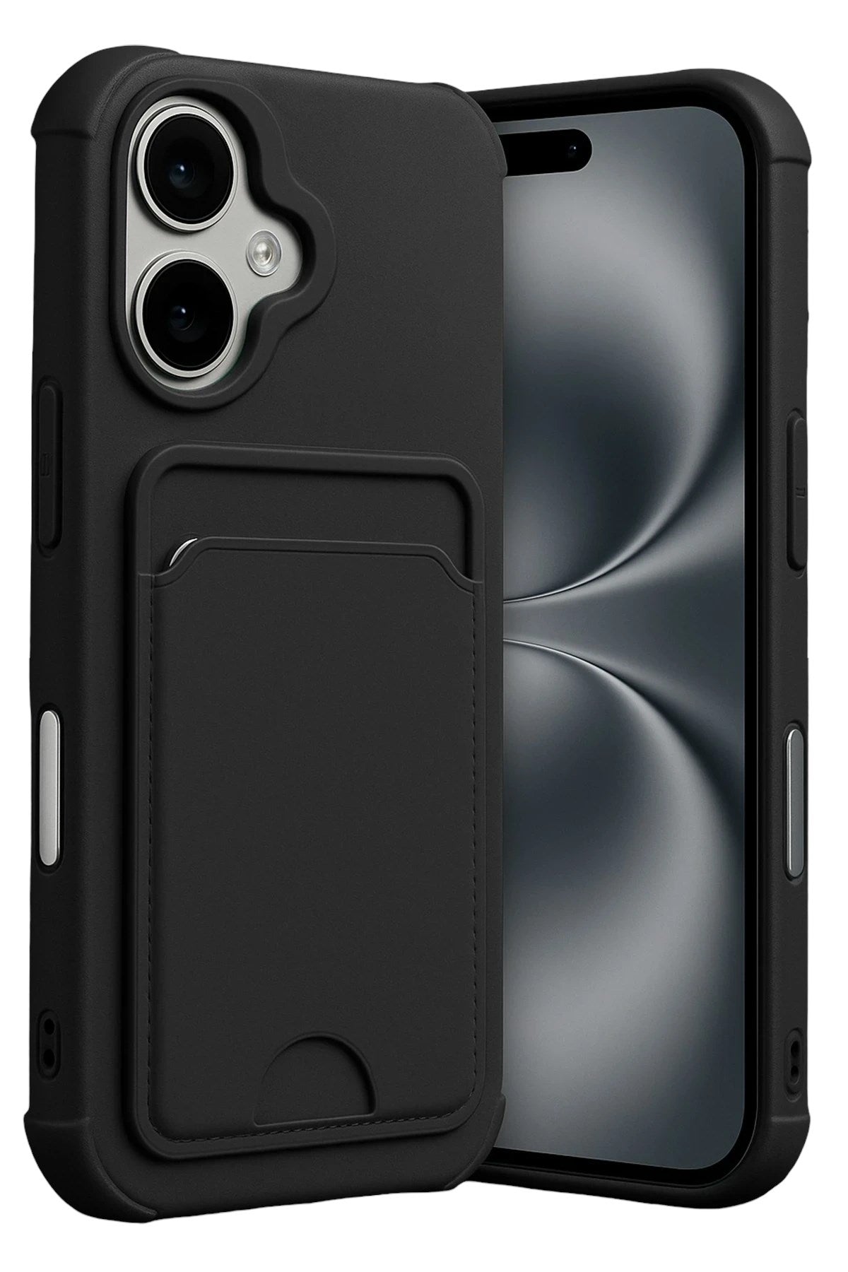 Mey İthalat® iPhone 17 Kelvin Kartvizitli Silikon - Siyah