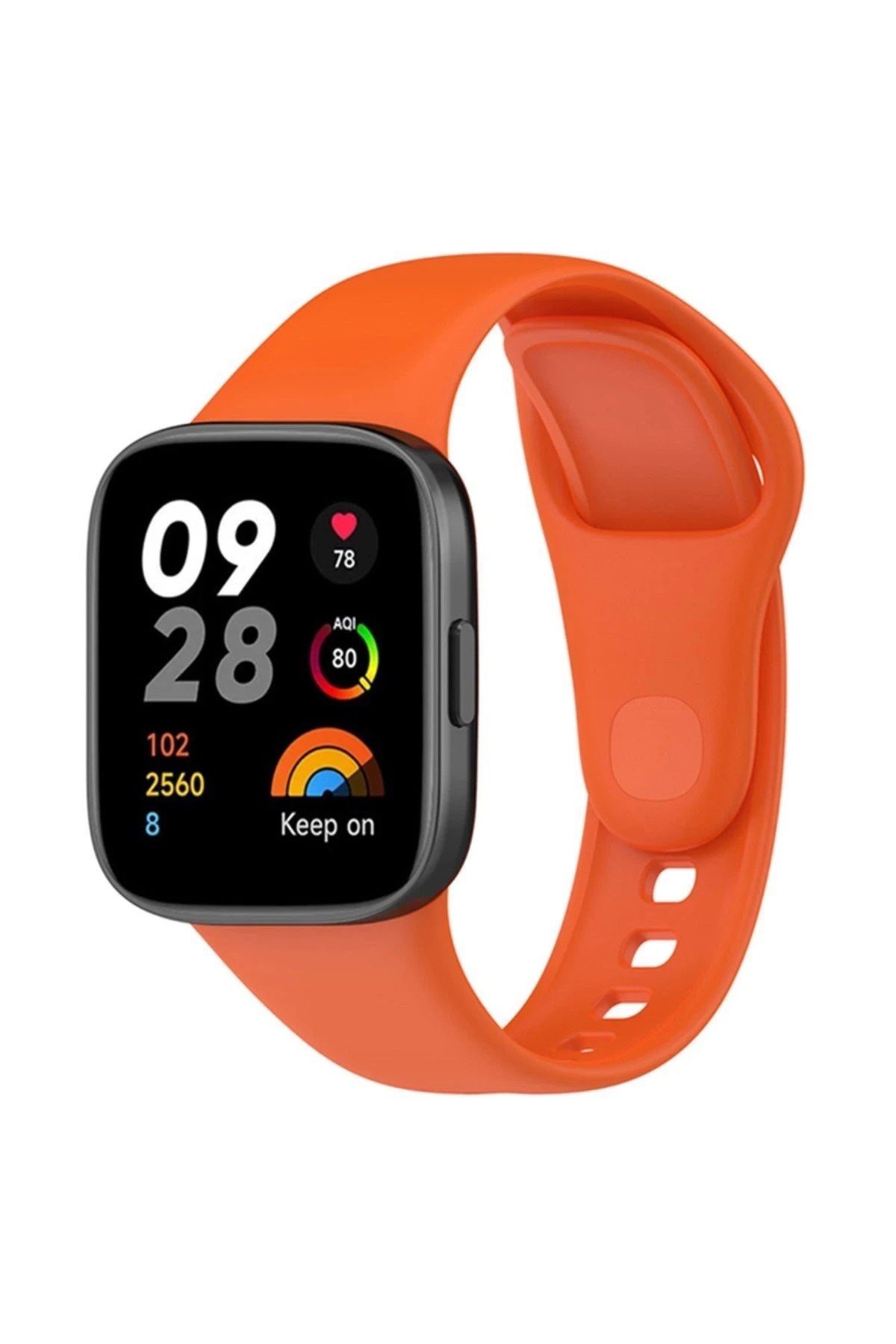 Mey İthalat® Redmi Watch 3 Klasik Kordon - Turuncu