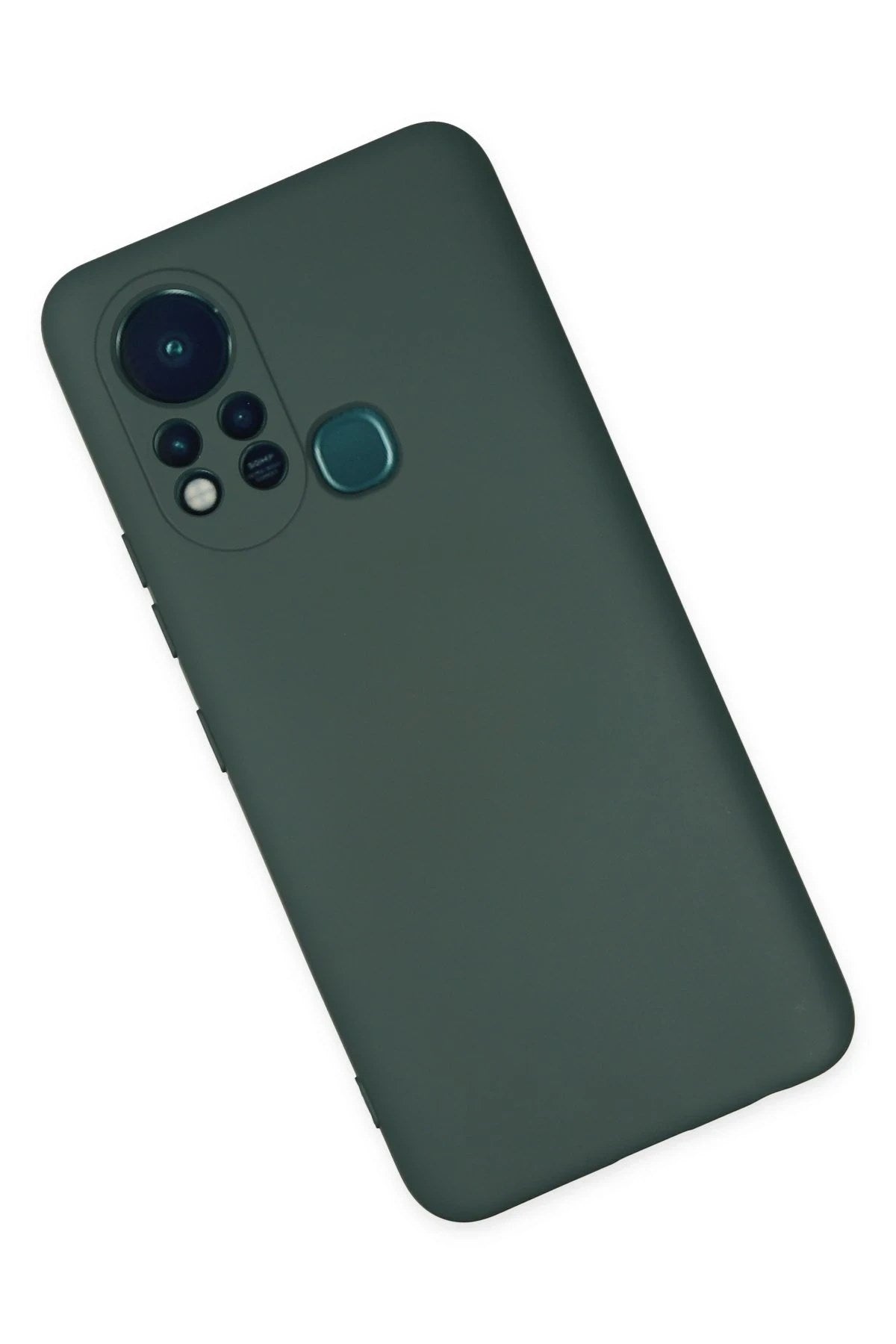 Mey İthalat® İnfinix Hot 11s Kılıf Nano içi Kadife Silikon - Koyu Yeşil