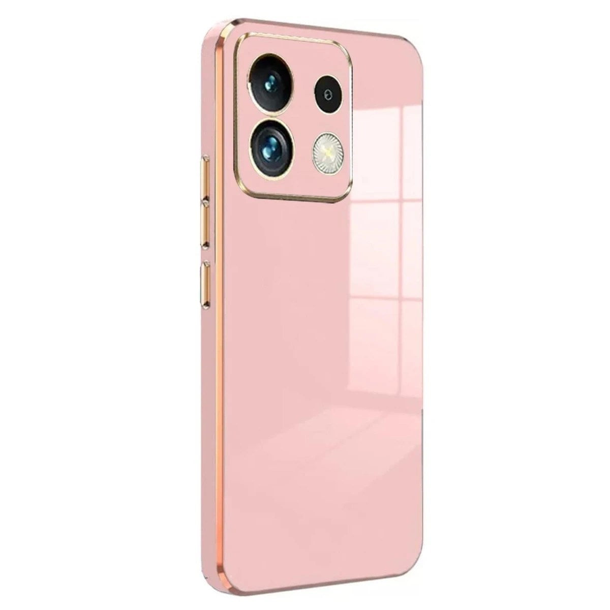 Mey İthalat® Poco M6 Pro 4G Kılıf Volet Silikon - Pembe