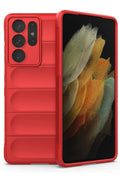 Mey İthalat® Samsung Galaxy S21 Ultra Kılıf Optimum Silikon - Kırmızı