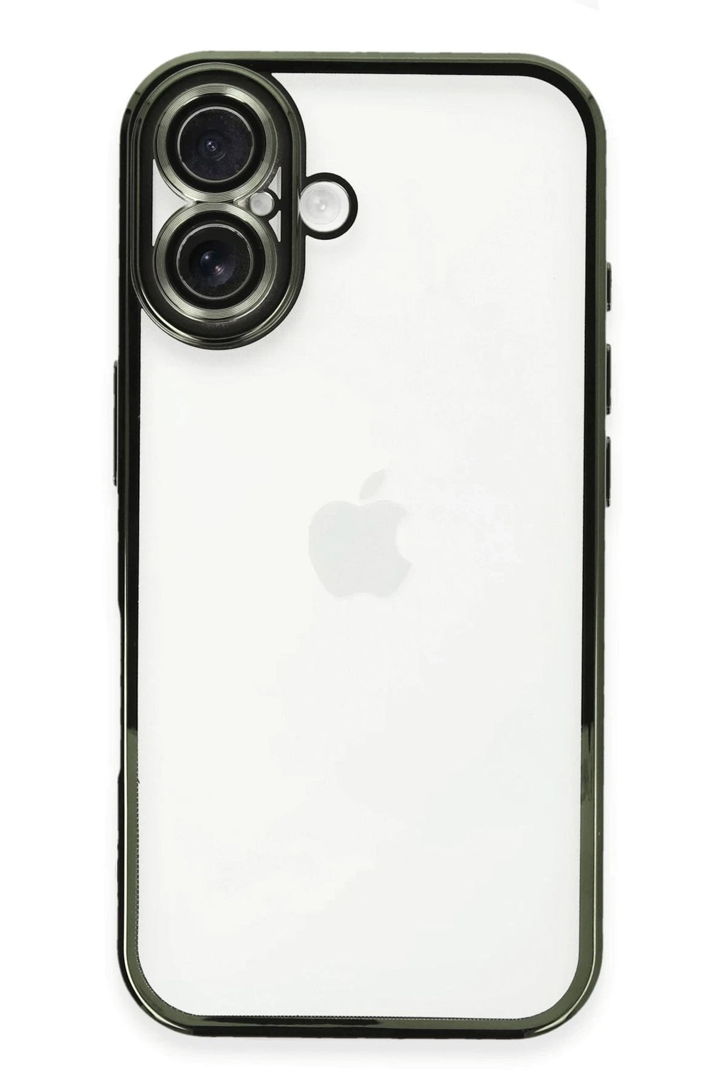 Mey İthalat® iPhone 16 Plus Kılıf Lensli Silikon - Yeşil