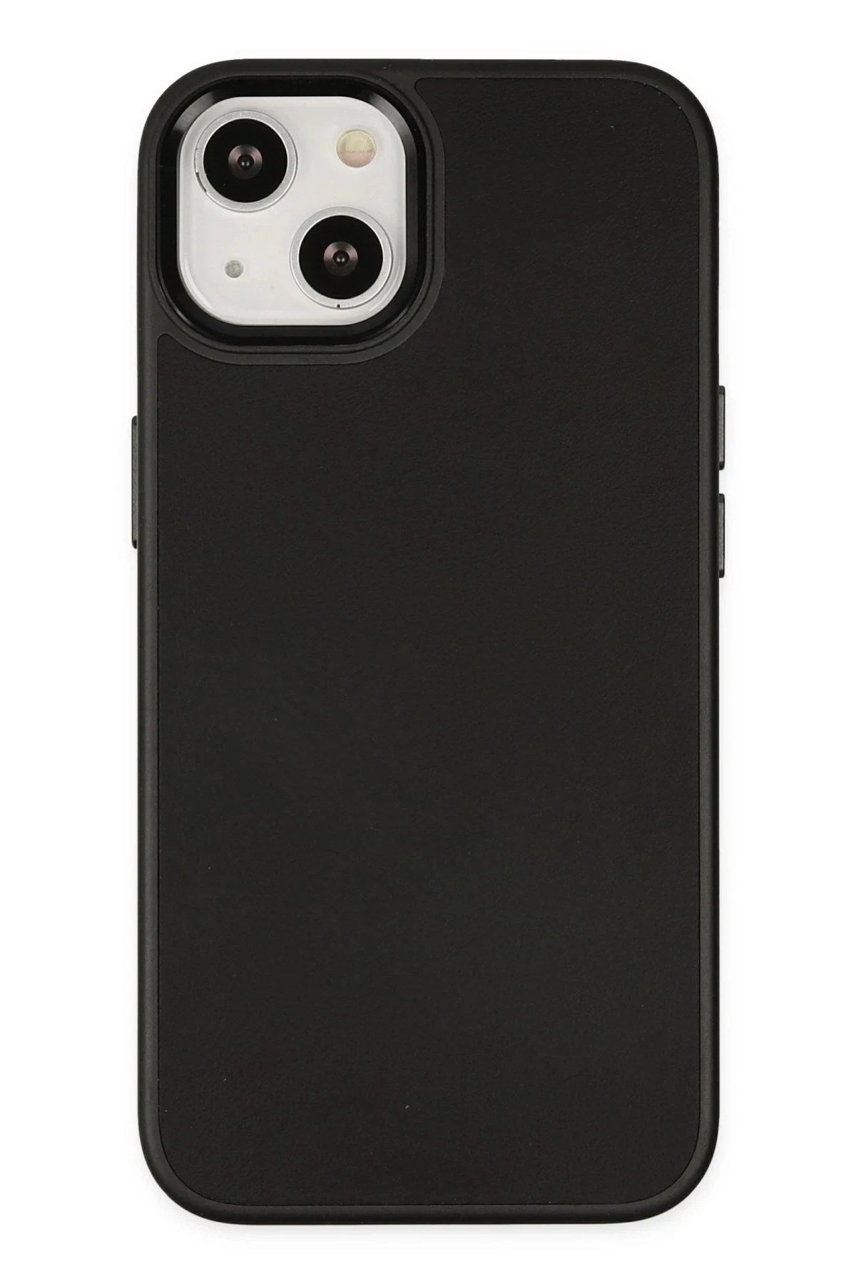 Mey İthalat® iPhone 14 Plus Kılıf Asya Deri Silikon - Siyah