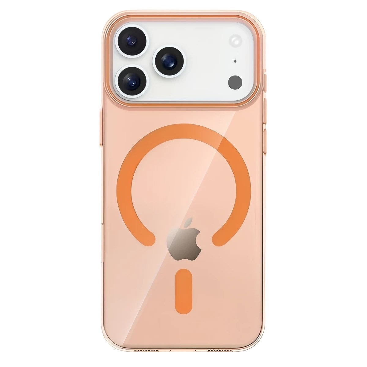Mey İthalat® iPhone 17 Pro Max PC Blank Magsafe Kapak - Turuncu