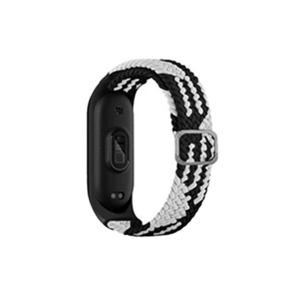 Mey İthalat® Mi Band 4 Star Kordon - Siyah-Beyaz