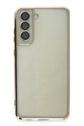 Mey İthalat® Samsung Galaxy S21 FE Kılıf Lensli Silikon - Gold