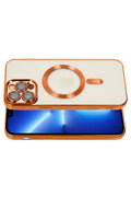 Mey İthalat® iPhone 13 Pro Kılıf Kross Magneticsafe Kapak - Turuncu