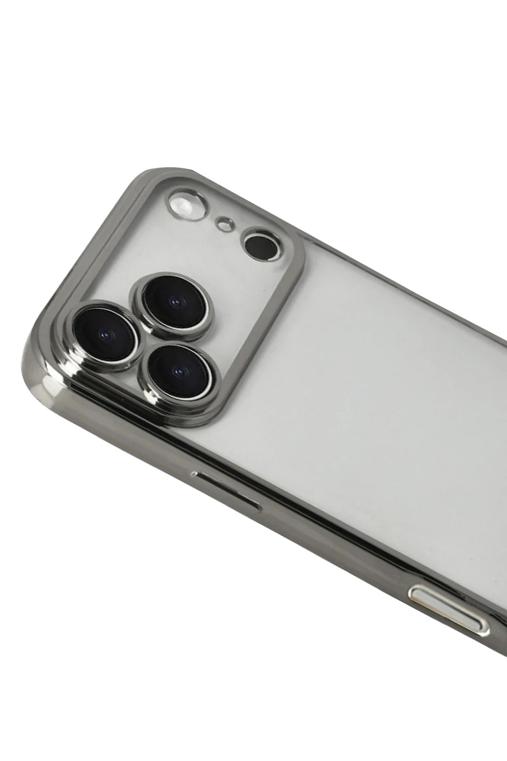 Mey İthalat® iPhone 17 Pro Max Lensli Silikon - Titan Gri