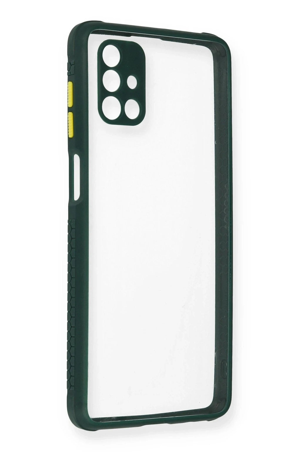 Mey İthalat® Samsung Galaxy M51 Kılıf Miami Şeffaf Silikon - Koyu Yeşil