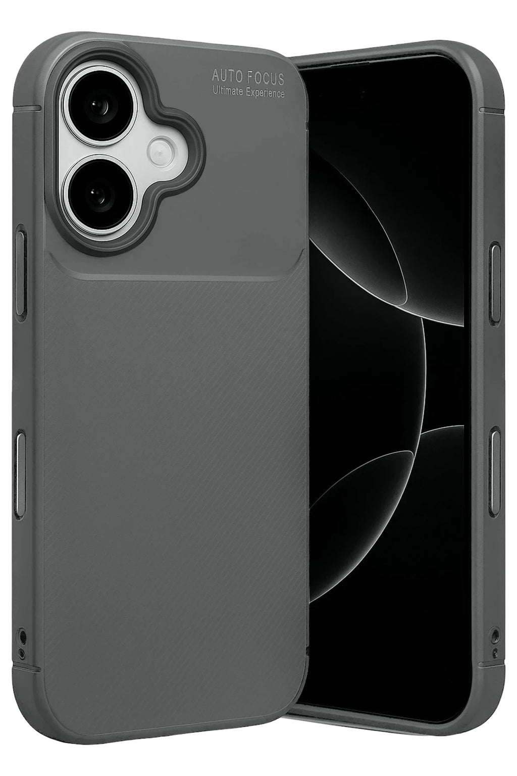 Mey İthalat® iPhone 17 Auto Focus Karbon Kapak - Gri