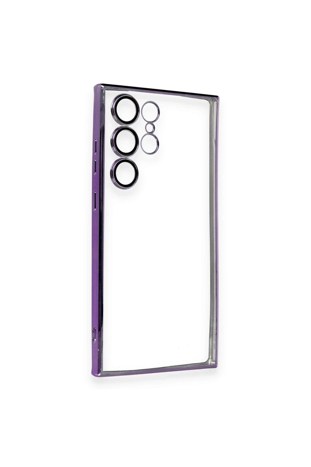 Mey İthalat® Samsung Galaxy S23 Ultra Kılıf Lensli Silikon - Mor