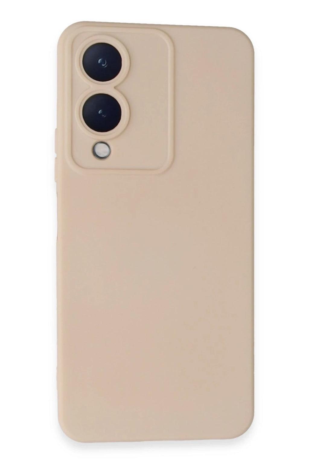 Mey İthalat® Vivo Y17S Kılıf Nano içi Kadife Silikon - Pudra