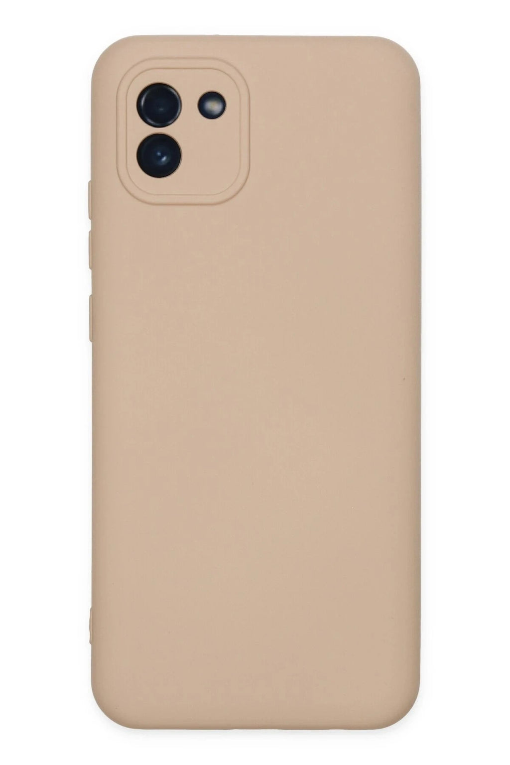 Mey İthalat® Samsung Galaxy A03 Kılıf Nano içi Kadife Silikon - Pudra