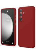 Mey İthalat® Samsung Galaxy S24 FE Kılıf First Silikon - Kırmızı