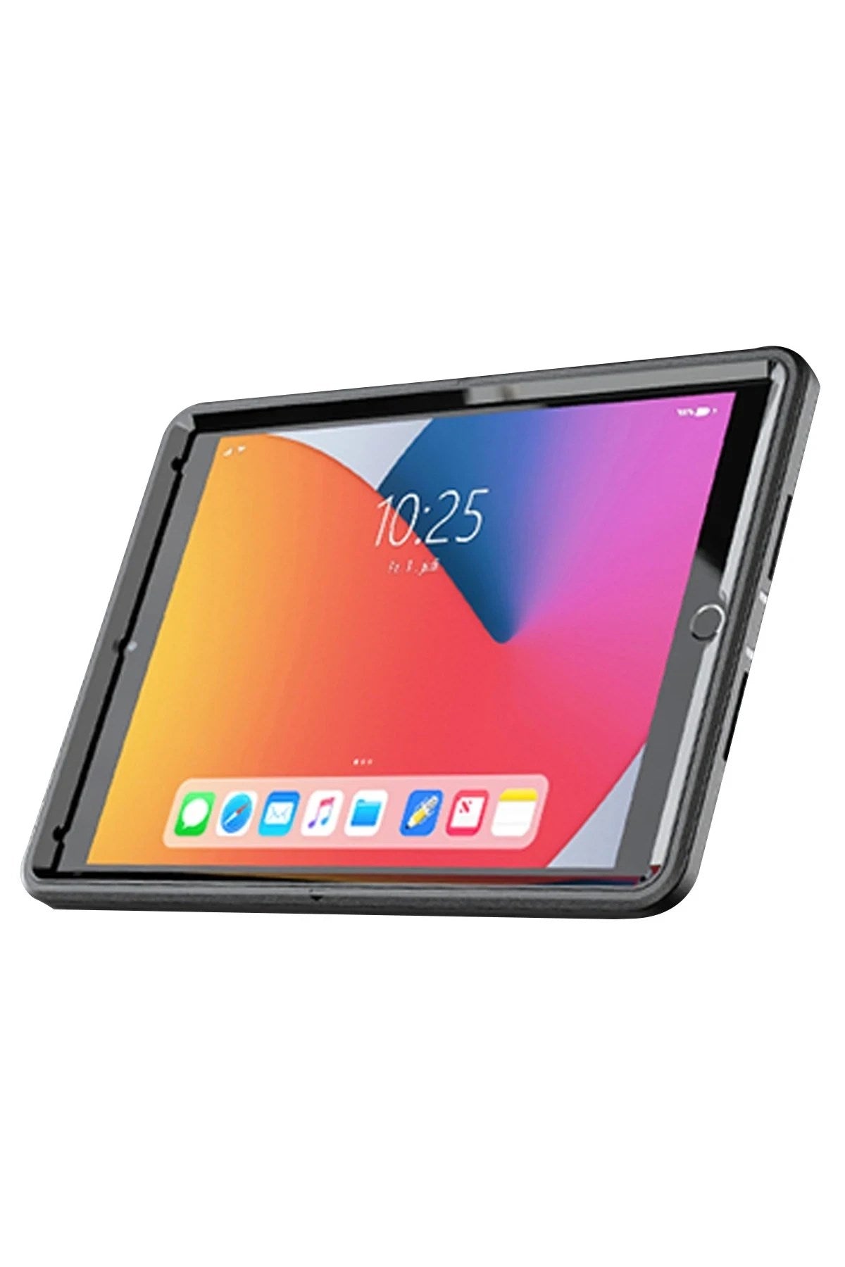 Mey İthalat® iPad 10.2 (7.nesil) Kılıf Hand Strap Tablet Kılıfı - Siyah