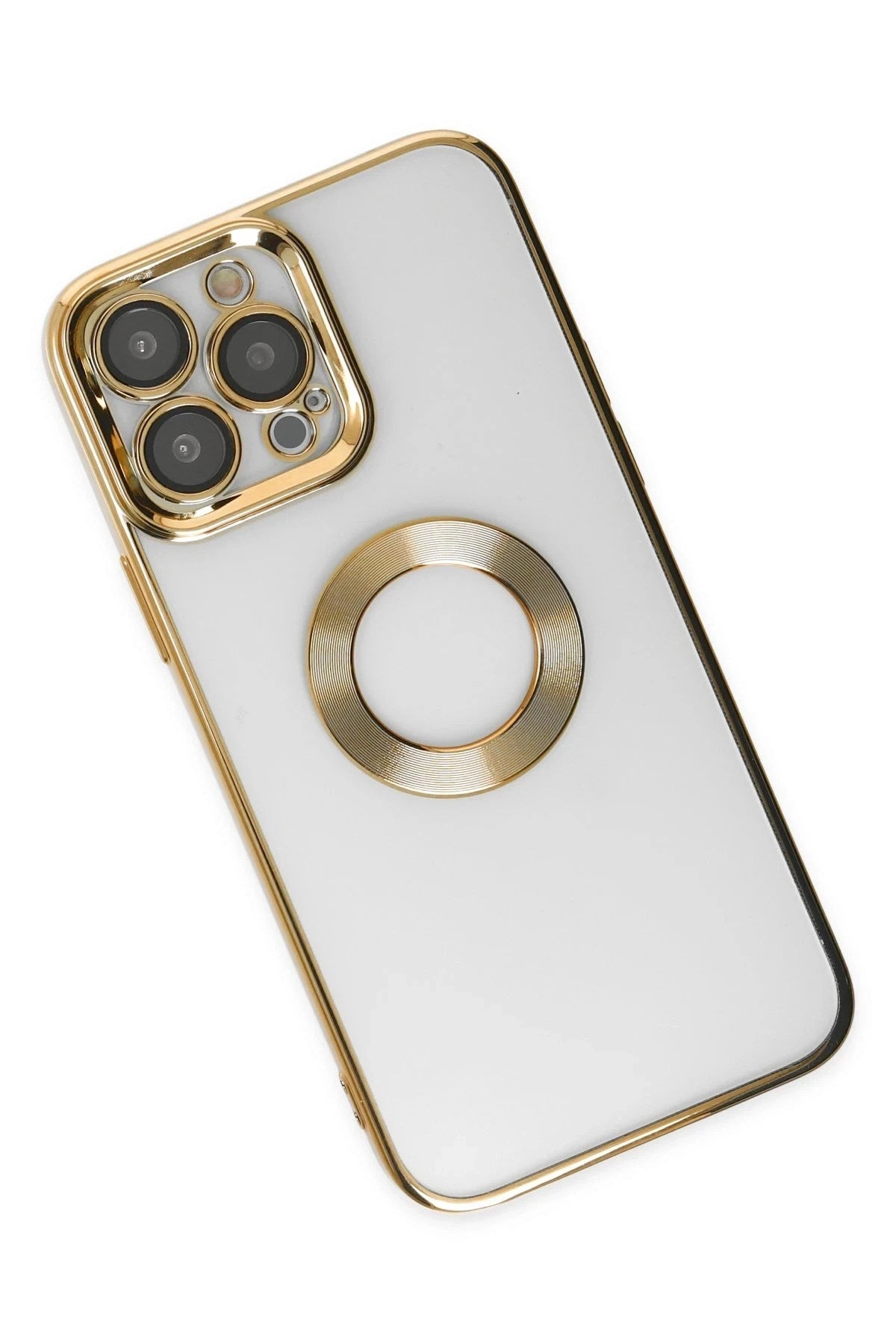 Mey İthalat® iPhone 14 Pro Kılıf Slot Silikon - Gold