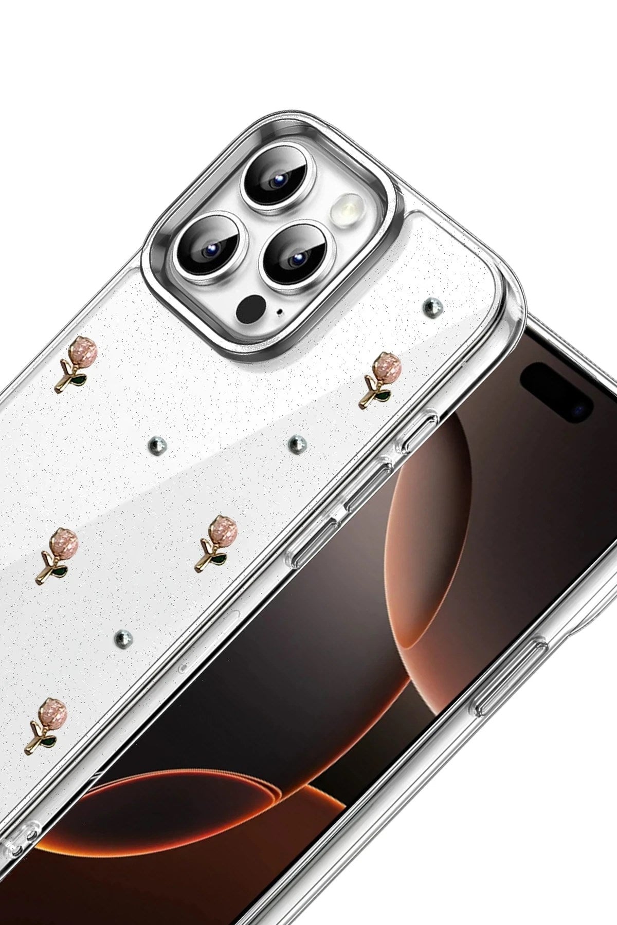 Mey İthalat® iPhone 15 Pro Fiyonk Desenli Kapak - Desen 6