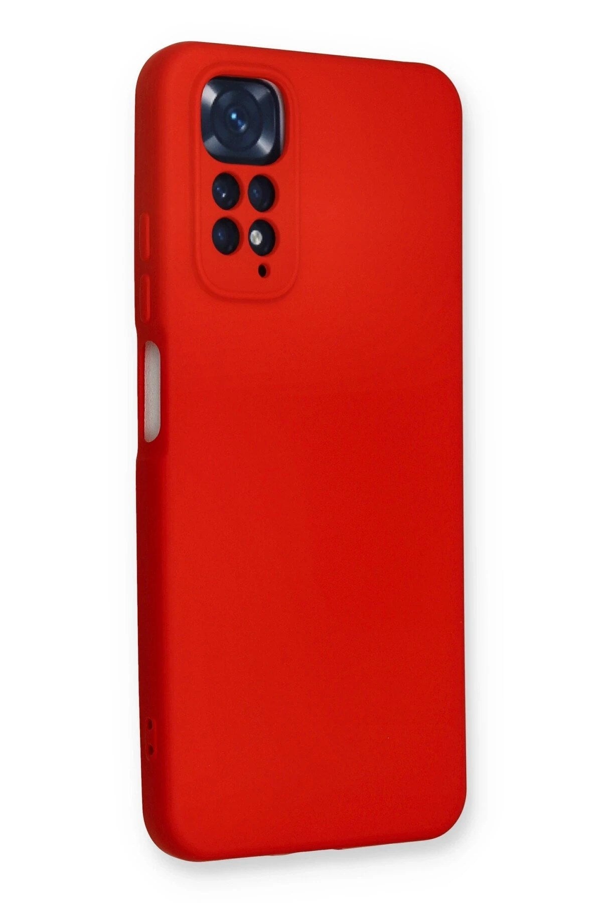 Mey İthalat® Redmi Note 11 Kılıf Nano içi Kadife Silikon - Kırmızı