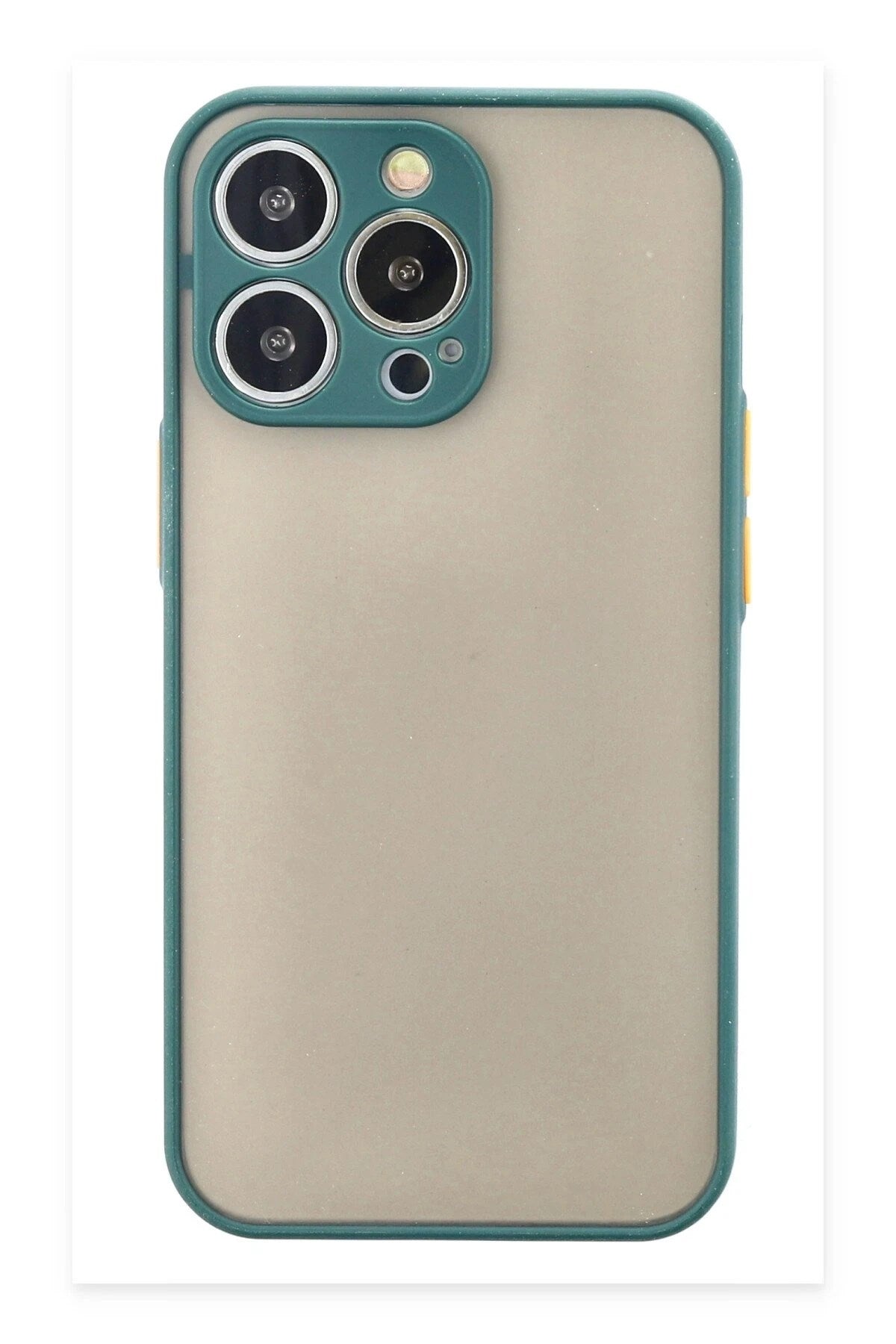 Mey İthalat® iPhone 15 Pro Kılıf Montreal Silikon Kapak - Yeşil