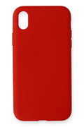 Mey İthalat® iPhone XR Kılıf Nano içi Kadife Silikon - Kırmızı