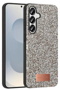 Mey İthalat® Samsung Galaxy S25 Plus Bright Simli Kapak - Gold