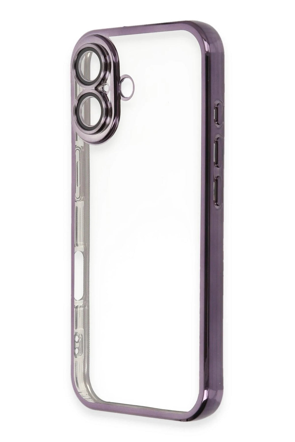 Mey İthalat® iPhone 16 Plus Kılıf Lensli Silikon - Mor