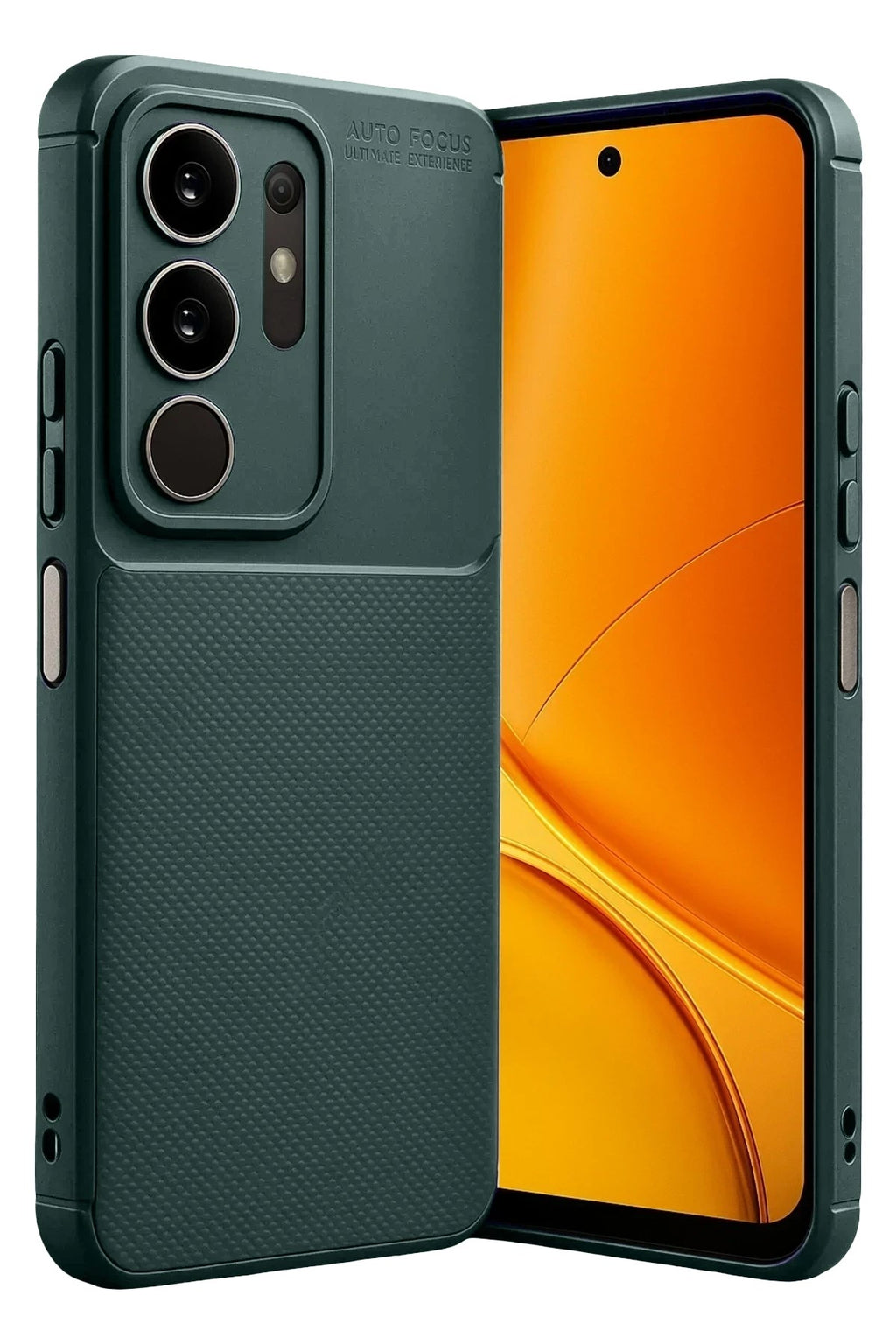 Mey İthalat® Vivo Y29 4G Auto Focus Karbon Kapak - Koyu Yeşil