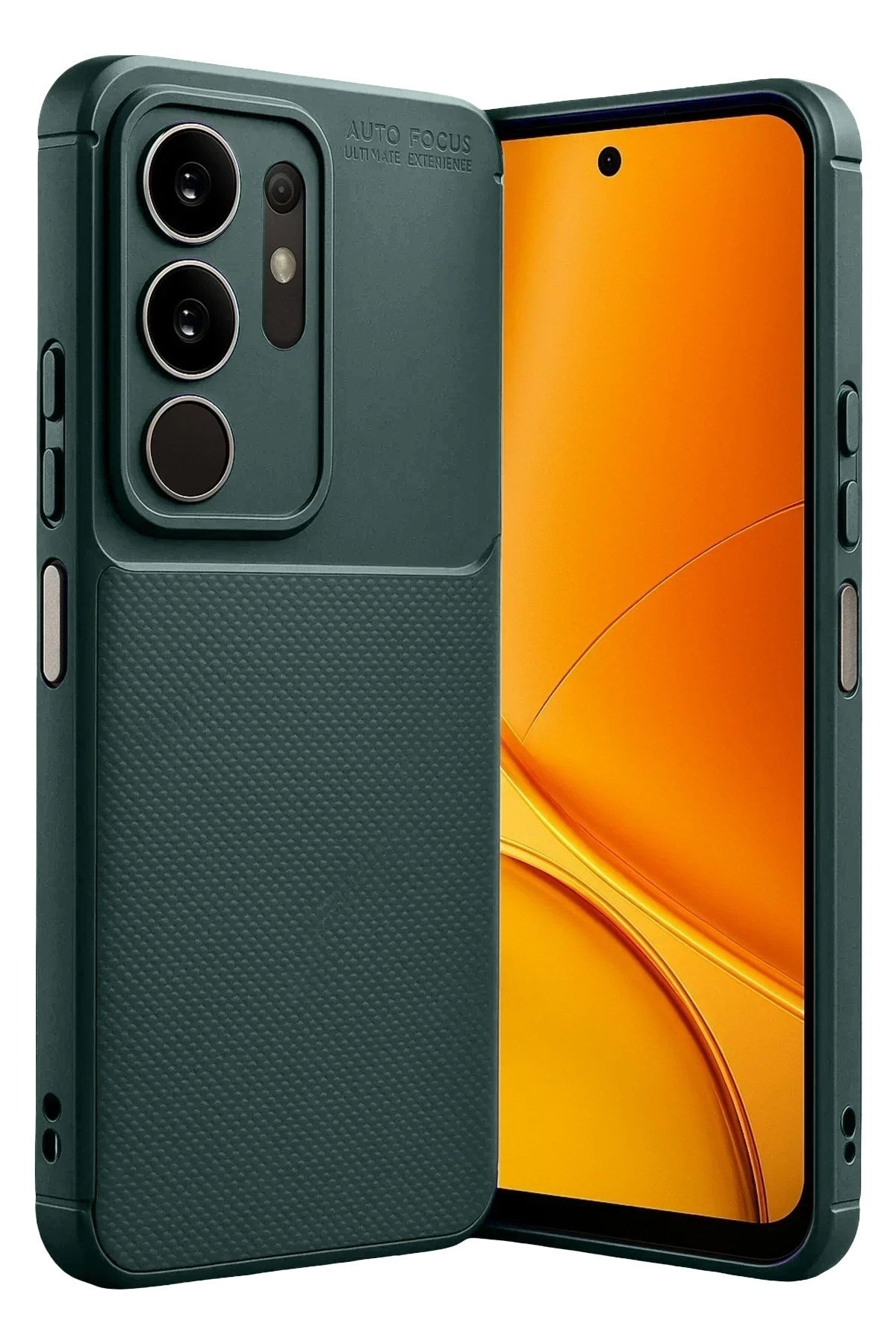 Mey İthalat® Vivo Y29 4G Auto Focus Karbon Kapak - Koyu Yeşil