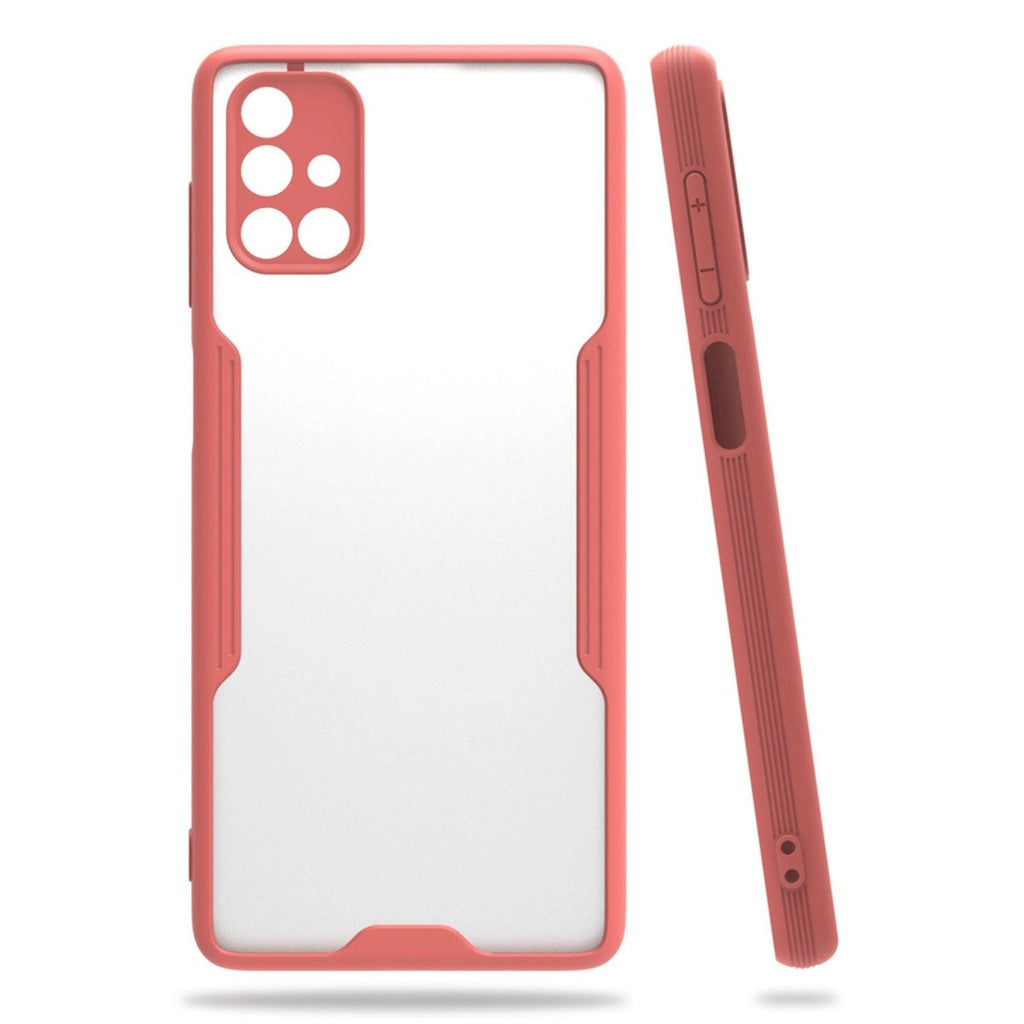 Mey İthalat® Samsung Galaxy M51 Kılıf Platin Silikon - Pembe