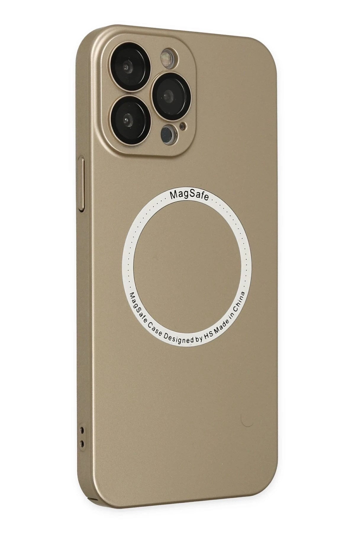 Mey İthalat® iPhone 14 Pro Kılıf Jack Magneticsafe Lens Silikon - Gold