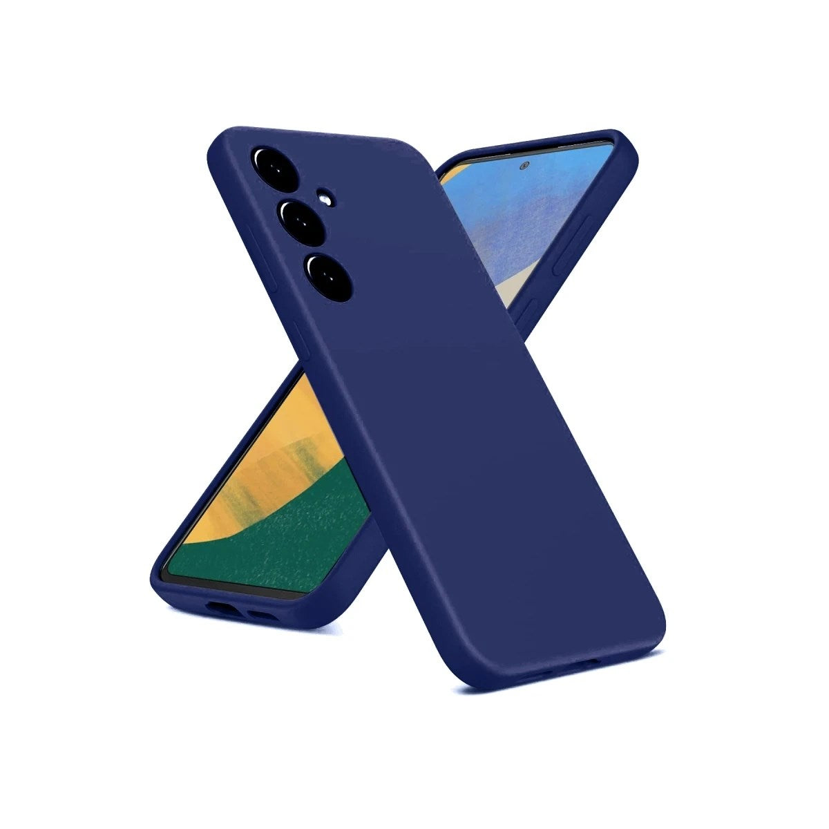 Mey İthalat® Samsung Galaxy A36 Kılıf Nano içi Kadife Silikon - Lacivert